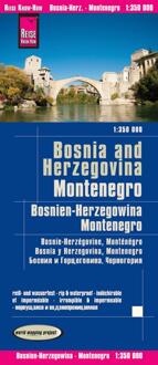 Reise Know-How Landkarte Bosnien-Herzegowina, Montenegro 1 : 350.000