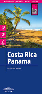 Reise Know-How Landkarte Costa Rica, Panama 1 : 550.000