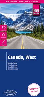 Reise Know-How Landkarte Kanada, West ! Canada, West (1:1.900.000) - World Mapping Project