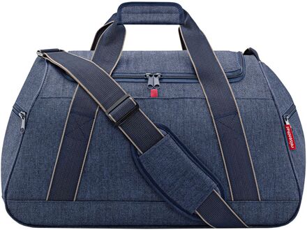Reisenthel Activitybag Duffle herringbone dark blue weekendtas handbagage Blauw - H 33 x B 54 x D 30 cm