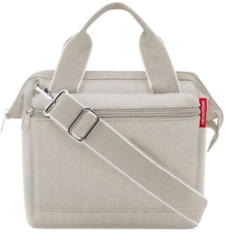 Reisenthel Allrounder Cross Shoulderbag herringbone sand damestas Zand - H 24 x B 22 x D 13 cm