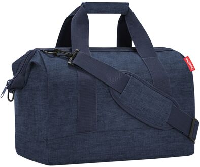 Reisenthel Allrounder M twist navy weekendtas handbagage Blauw - H 33.5 x B 40 x D 24 cm