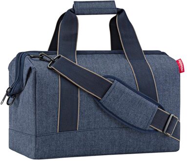 Reisenthel Allrounder weekendtas M herringbone dark blue Donkerblauw