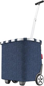 Reisenthel Carrycruiser boodschappentrolley herringbone dark blue Donkerblauw