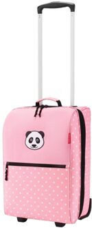 Reisenthel Kids Trolley XS Panda Dots pink Kinderkoffer Roze - H 43 x B 30 x D 18