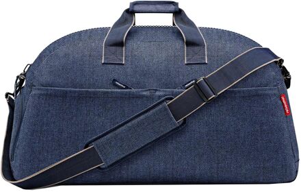 Reisenthel Overnighter Plus Duffle herringbone dark blue Blauw - H 38 x B 70 x D 29 cm
