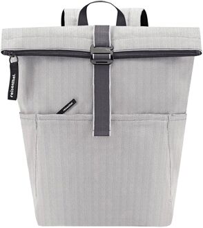 Reisenthel Rolltop Backpack herringbone grey Grijs - H 43 x B 43 x D 17 cm