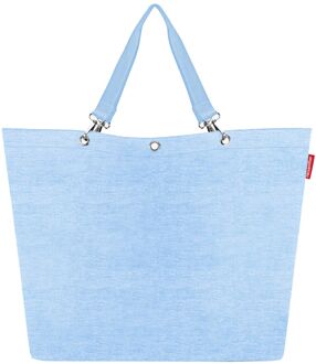 Reisenthel Shopper XL twist powder blue damestas Blauw - H 44.5 x B 68 x D 20 cm