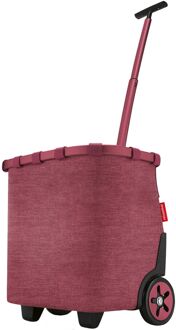 Reisenthel Shopping Carrycruiser Frame twist maroon boodschappentrolley Rood - H 47.5 x B 42 x D 32 cm