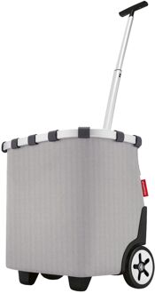 Reisenthel Shopping Carrycruiser herringbone grey boodschappentrolley Grijs - H 47.5 x B 42 x D 32 cm