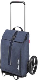 Reisenthel Shopping Citycruiser herringbone dark blue boodschappentrolley Blauw - H 55 x B 34 x D 22 cm