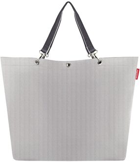 Reisenthel Shopping Shopper XL herringbone grey damestas Grijs - H 44.5 x B 68 x D 20 cm