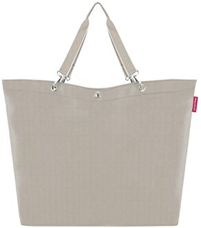 Reisenthel Shopping Shopper XL herringbone sand damestas Zand - H 44.5 x B 68 x D 20 cm