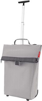 Reisenthel Shopping Trolley M herringbone grey boodschappentrolley Grijs - H 53 x B 43 x D 21 cm