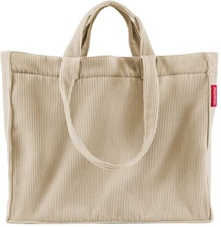 Reisenthel Softshopper Cord sand schoudertas dames Zand - H 33 x B 48 x D 14 cm