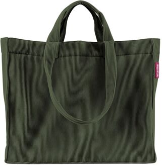 Reisenthel Softshopper dark matcha schoudertas dames Groen - H 33 x B 48 x D 14 cm