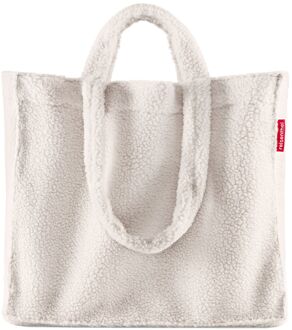 Reisenthel Softshopper Teddy sand schoudertas dames Zand - H 33 x B 48 x D 14 cm