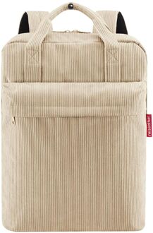 Reisenthel Travelling Allday laptop laptop rugzak M cord sand Zand - H 39 x B 30 x D 13 cm