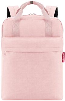 Reisenthel Travelling Allday laptop laptop rugzak M twist blush Roze - H 39 x B 30 x D 13 cm