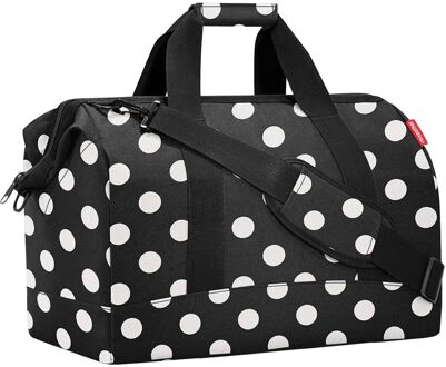 Reisenthel Travelling Allrounder L dots white Zwart - H 39.5 x B 48 x D 29 cm