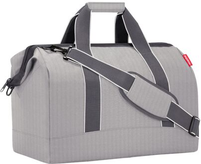 Reisenthel Travelling Allrounder L herringbone grey Grijs - H 39.5 x B 48 x D 29 cm