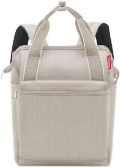 Reisenthel Travelling Allrounder R herringbone sand rugzak Zand - H 39 x B 31 x D 17 cm