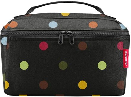 Reisenthel Travelling Beautycase dots Zwart - H 18 x B 27 x D 17 cm