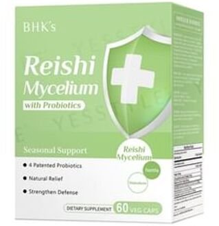Reishi Mycelium With Probiotics Veg Capsules 60 capsules