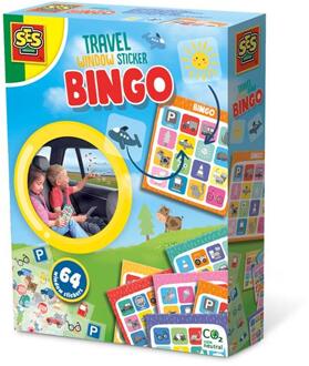 Reisspel raamsticker bingo