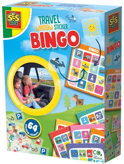 Reisspel raamsticker bingo