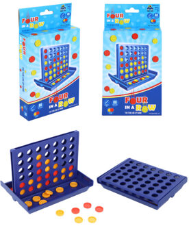 Reisspel vier op een rij 13x9.5cm