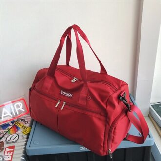 Reistas Organizer Bagage Tas Nylon Tas Reistas Verpakking Zakken Zak Rood