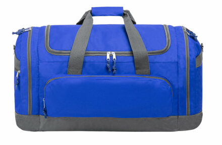 Reistas/weekendtas/sporttas model Booking - 65 x 34 x 33 cm - 4 vakken - blauw - Reistas (volwassen)