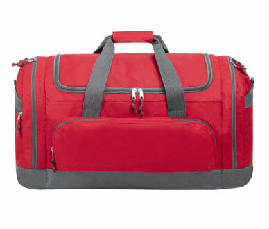 Reistas/weekendtas/sporttas model Booking - 65 x 34 x 33 cm - 4 vakken - rood
