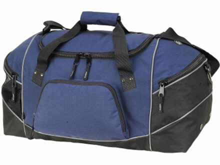 Reistas/weekendtas/sporttas model Daytona - 60 x 31 x 27 cm - 4 vakken - donkerblauw/zwart - Reistas (volwassen)