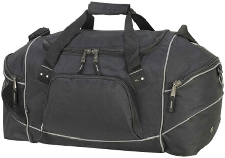 Reistas/weekendtas/sporttas model Daytona - 60 x 31 x 27 cm - 4 vakken - zwart - Reistas (volwassen)