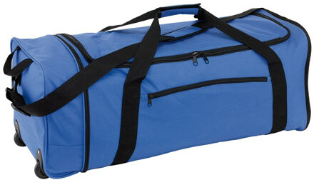 Reistas/weekendtas/sporttas model Laserwheels - 81 x 32 x 33 cm - 3 vakken - blauw - Reistas (volwassen)