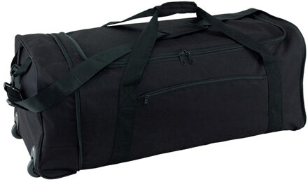 Reistas/weekendtas/sporttas model Laserwheels - 81 x 32 x 33 cm - 3 vakken - zwart