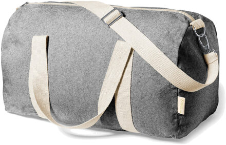 Reistas/weekendtas/sporttas model Nature - 49 x 26 x 24 cm - Retro zwart/naturel