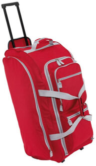 Reistas/weekendtas trolley model Greenland - 75 x 30 x 33 cm - 9 vakken - rood - Reistas (volwassen)