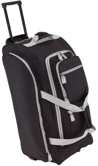 Reistas/weekendtas trolley model Greenland - 75 x 30 x 33 cm - 9 vakken - zwart