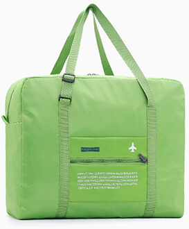 Reistassen Waterdichte Reizen Opvouwbare Tas Grote Capaciteit Tas Bagage Vrouwen Nylon Opvouwbare Tas Reizen Handtassen Prijs groen