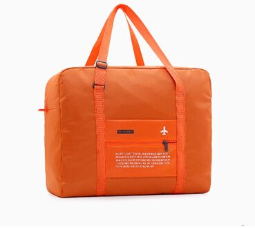 Reistassen Waterdichte Reizen Opvouwbare Tas Grote Capaciteit Tas Bagage Vrouwen Nylon Opvouwbare Tas Reizen Handtassen Prijs oranje
