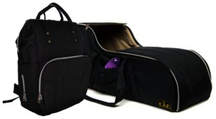 Reiswieg Belangrijkste Lap Kinderwagen Moeder Babyverzorging Tas-Zwart-Zwart