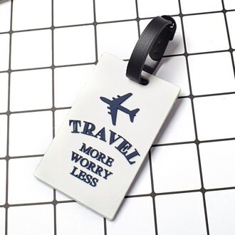 Reizen Accessoires Silicagel Bagagelabel Mode Vliegtuigen Brief Koffer Id Adres Holder Bagage Boarding Tag Draagbare Label 1