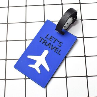 Reizen Accessoires Silicagel Bagagelabel Mode Vliegtuigen Brief Koffer Id Adres Holder Bagage Boarding Tag Draagbare Label 2