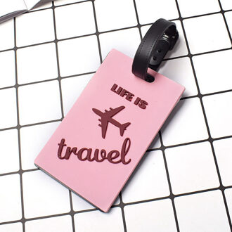 Reizen Accessoires Silicagel Bagagelabel Mode Vliegtuigen Brief Koffer Id Adres Holder Bagage Boarding Tag Draagbare Label 3
