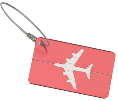 Reizen Aluminium Vliegtuig Kofferlabels Koffer Naam Adres ID Bagage Label 1