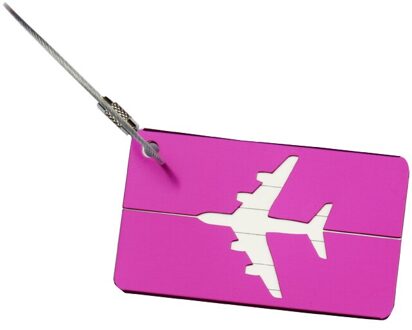 Reizen Aluminium Vliegtuig Kofferlabels Koffer Naam Adres ID Bagage Label 3