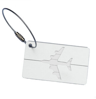 Reizen Aluminium Vliegtuig Kofferlabels Koffer Naam Adres ID Bagage Label 4